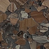 1/4” Brindle Flake - Garnet Stone